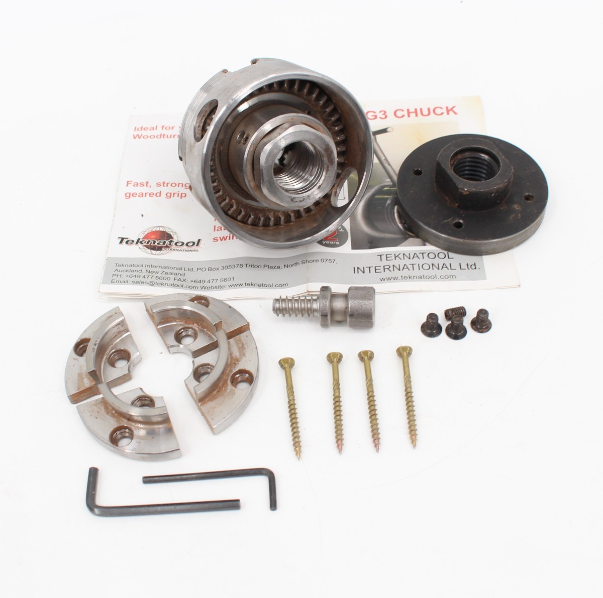 Nova G3 4-Jaw Woodturning Lathe Chuck Kit with Teknatool Threaded In (DSP018474) Nova G3 4-Jaw Woodturning Lathe Chuck Kit with Teknatool Threaded In (DSP018474)