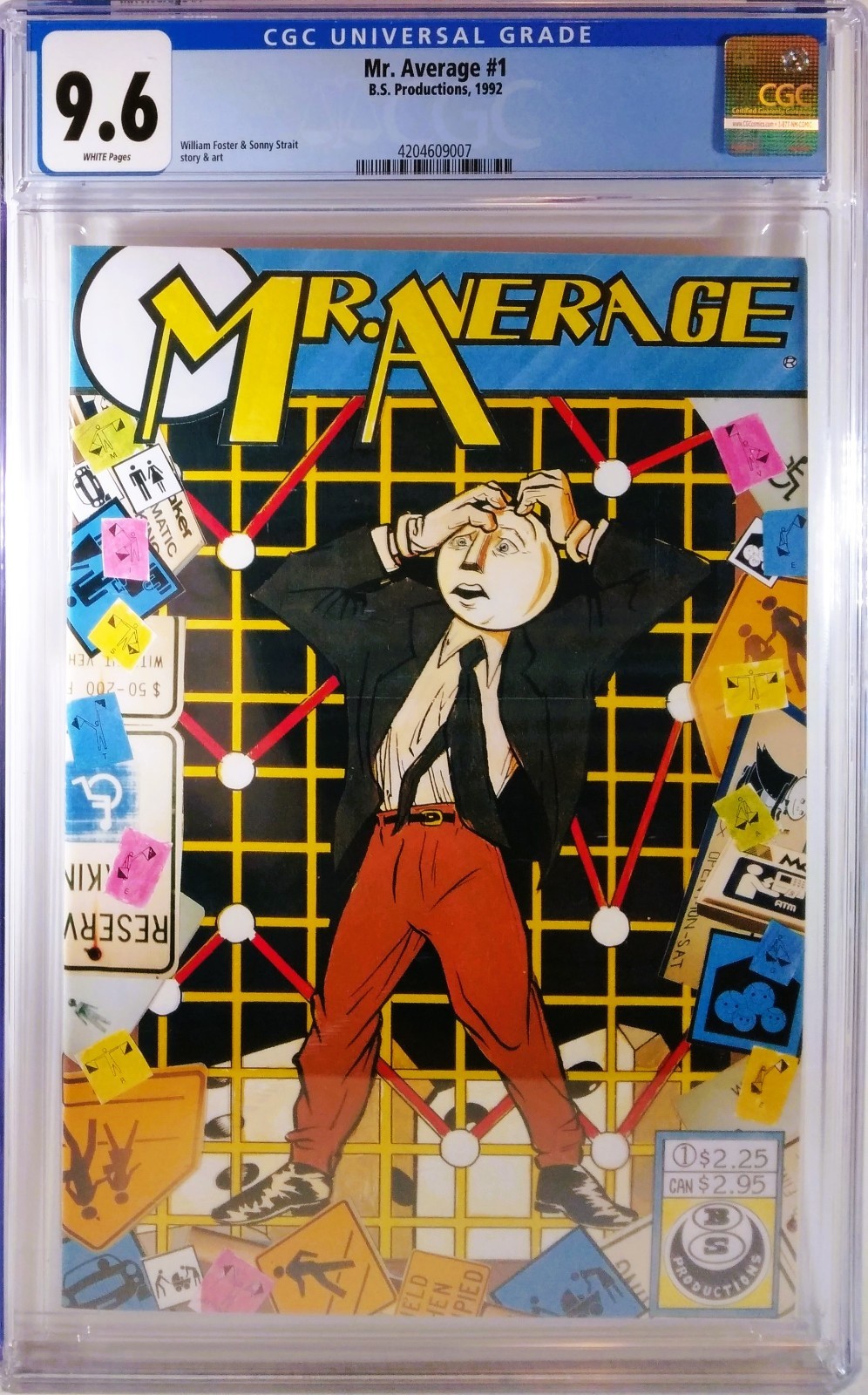 🟡💥 CGC 9.6 NM+ MR. AVERAGE #1 🔑 THE SIMPSONS 1st comic book appearance 1992