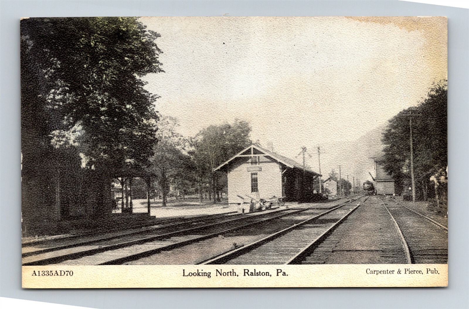 Postcard PA Ralston Pennsylvania Northern Central Railroad Station c1910s S25 Postcard PA Ralston Pennsylvania Northern Central Railroad Station c1910s S25