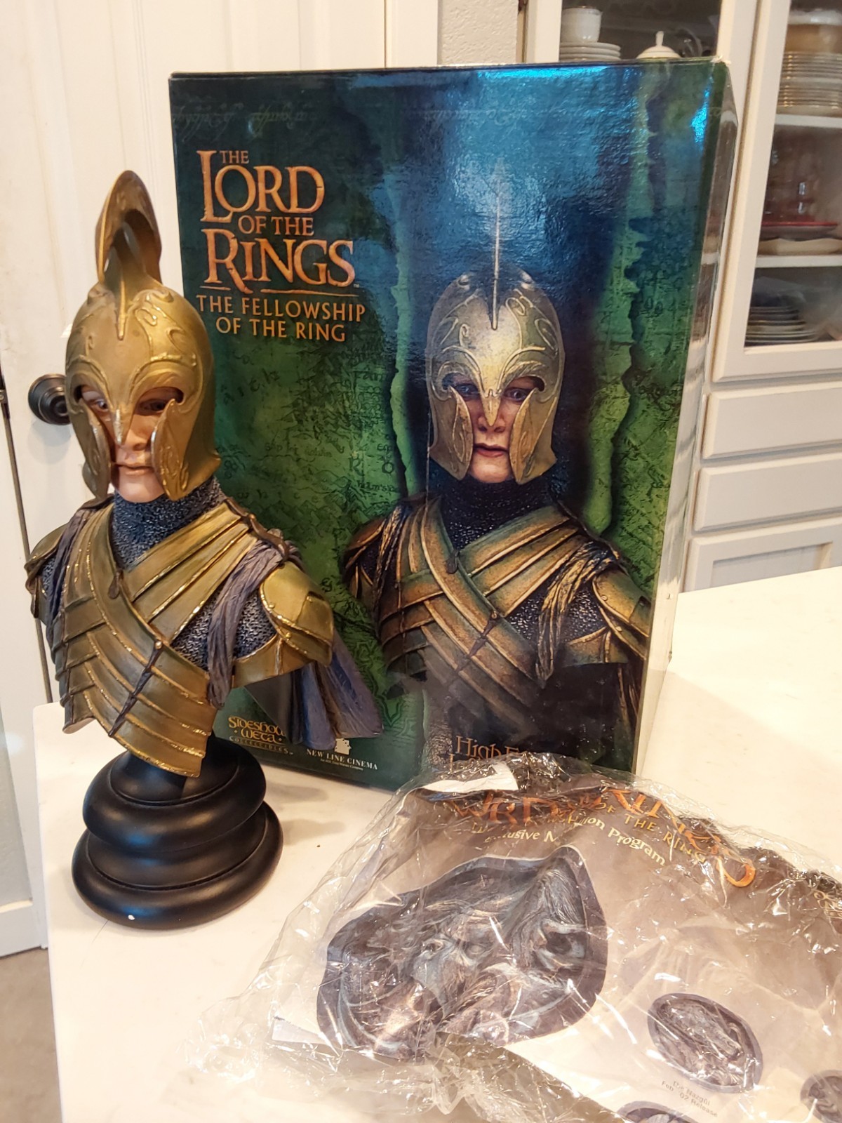 Sideshow WETA Lord of the Rings High Elven Infantryman 1/4 Bust LOTR - NiB 