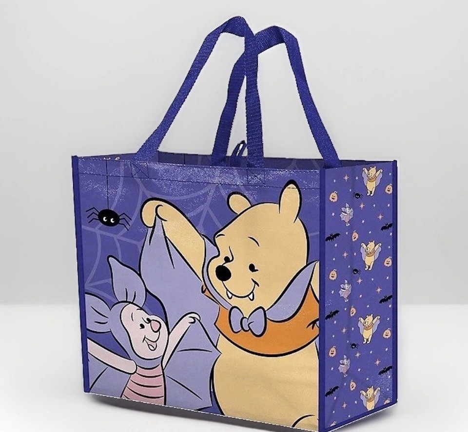 Winnie The Pooh Halloween Xtra Large Tote Bag Reusable 19x17x7” +Music sheet 
