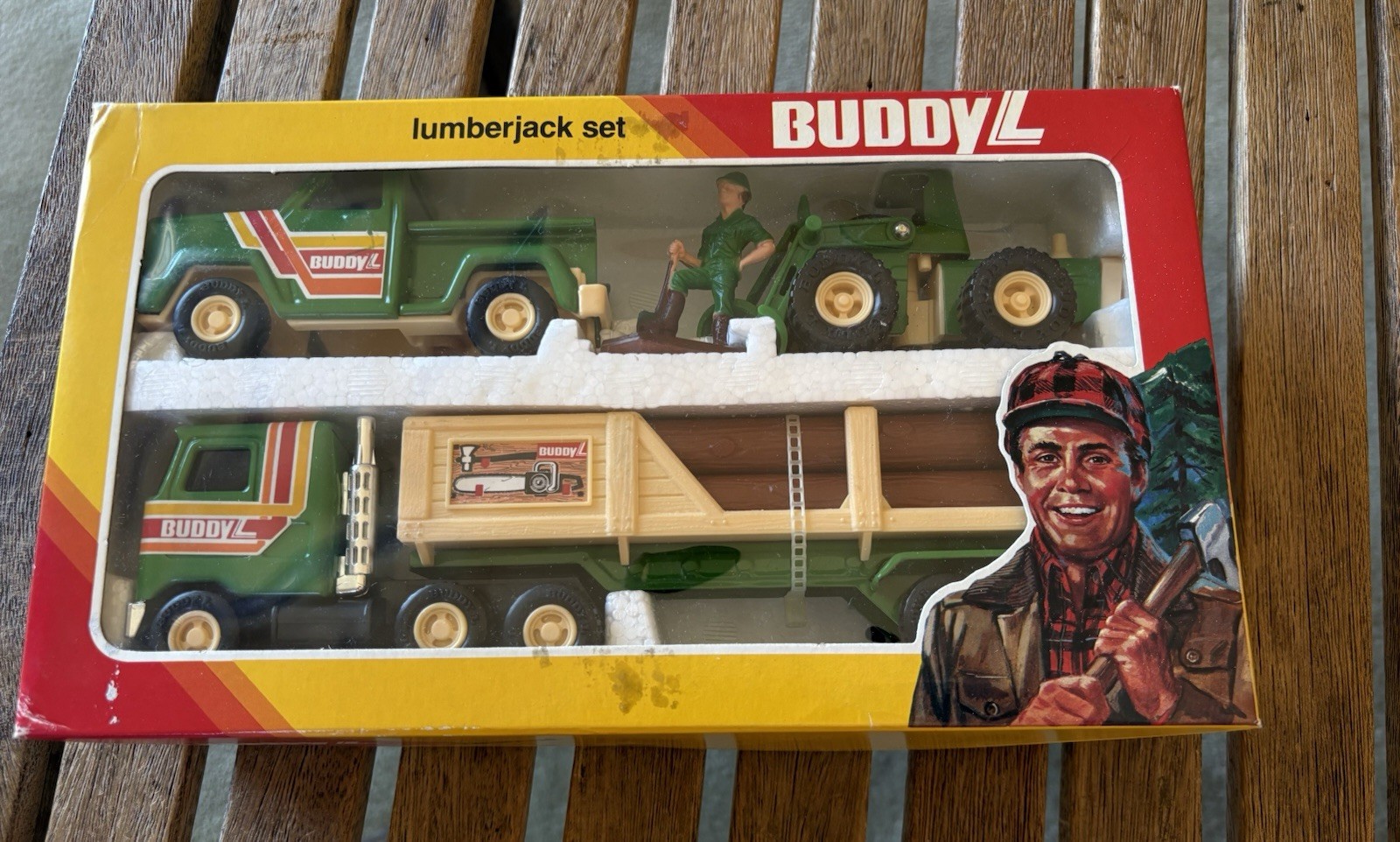 VINTAGE 1979 Buddy L Lumberjack Set New Old Stock 684 G NOS
