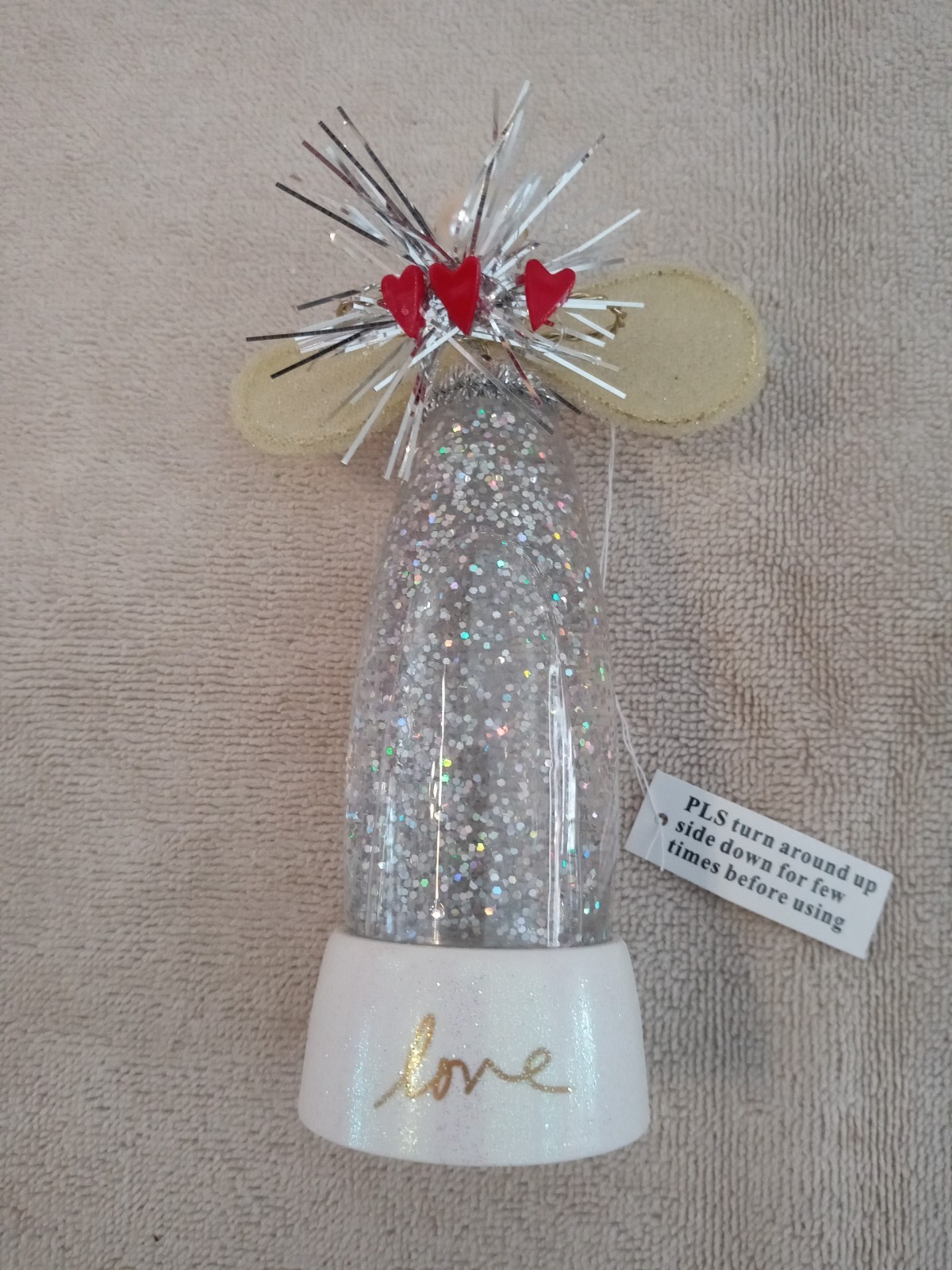 RARE Dept. 56 Sandra Magsamen light changing glitter LOVE angel 5\ RARE Dept. 56 Sandra Magsamen light changing glitter LOVE angel 5\