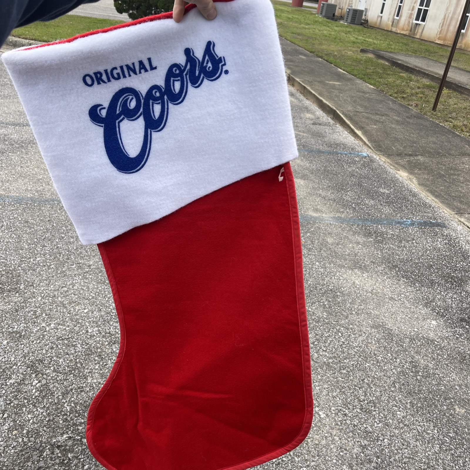 Vintage Large Coors/Coors Light Beer Christmas Stocking Signage Huge
