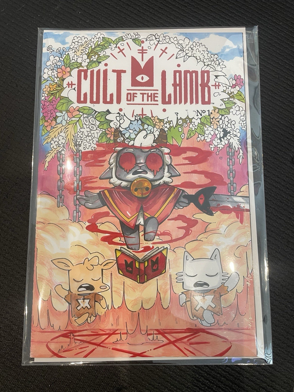 🔥1 Of 1 🔥Cult of the Lamb (2024) #1 Blank Sketch COMISSION Variant Cover Mo Mo 🔥1 Of 1 🔥Cult of the Lamb (2024) #1 Blank Sketch COMISSION Variant Cover Mo Mo