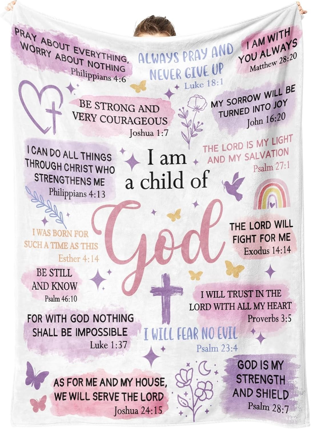 Baptism Gifts Girl I Am a Child of God Blanket Teen Girl Gifts Trendy Stuff