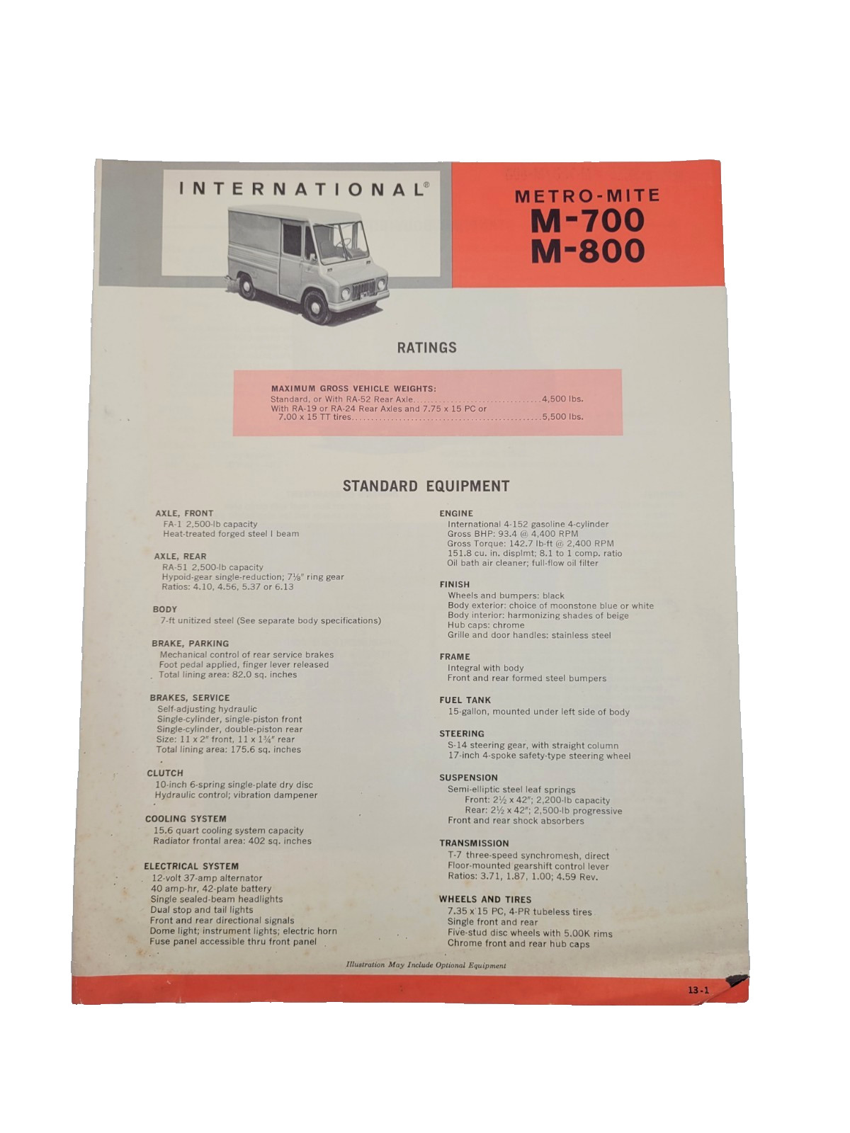 1960s International Harvester IH Metro-Mite M-700 M-800 Brochure RARE Vintage 1960s International Harvester IH Metro-Mite M-700 M-800 Brochure RARE Vintage