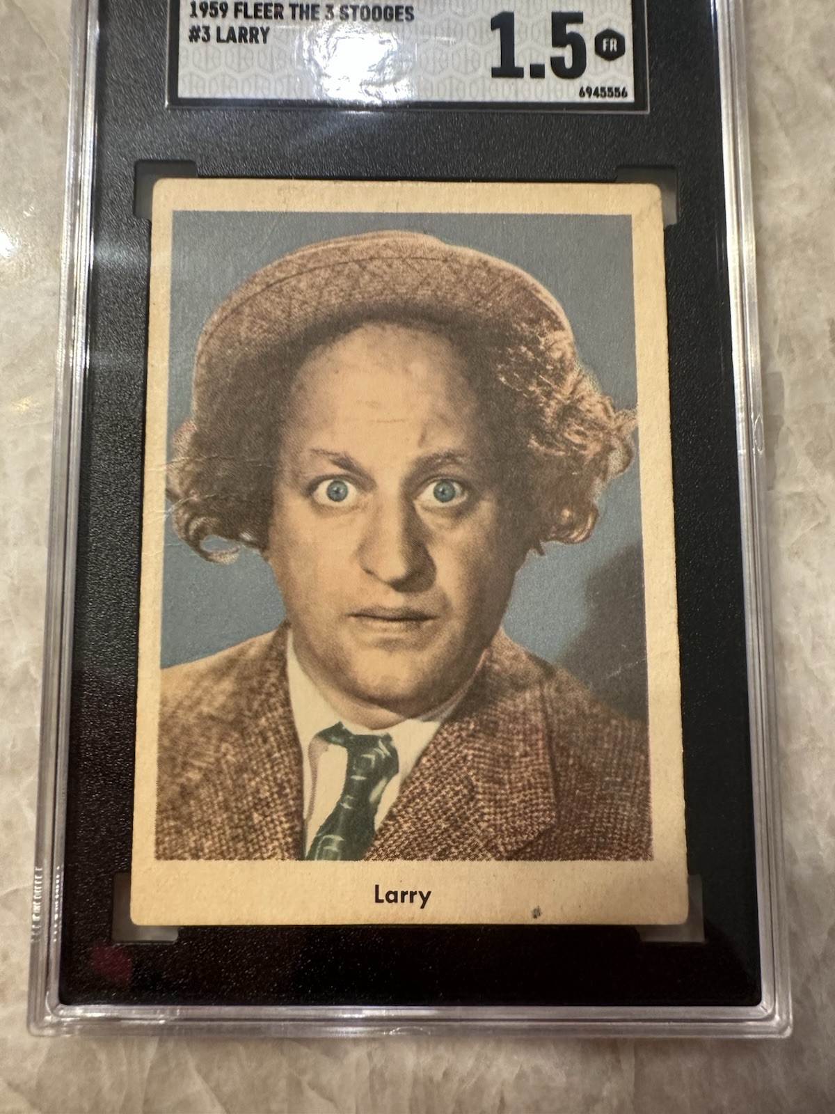 1959 Fleer #3 Larry The Three Stooges SGC 1.5 FR Trading Card Rare