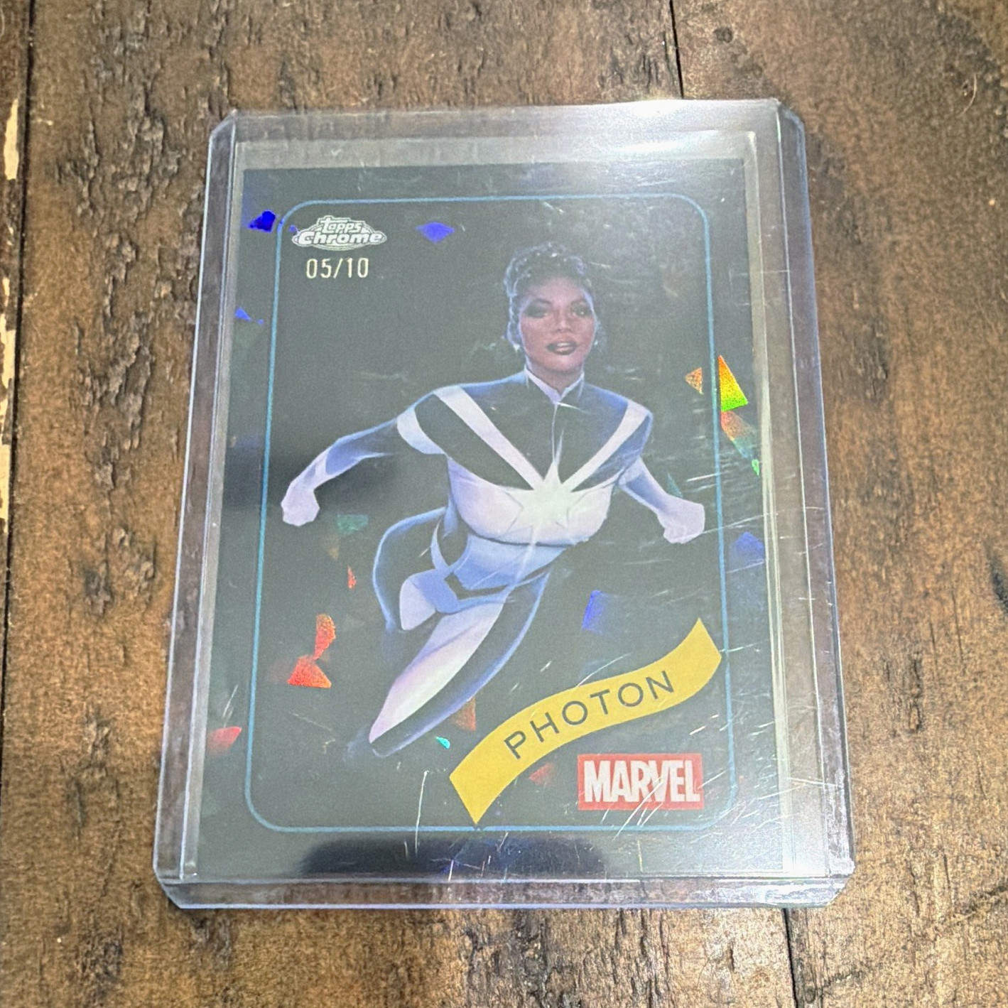 Topps 2025 Topps Chrome Marvel Photon Monica Rambeau #24 Serial Numbered 05/10
