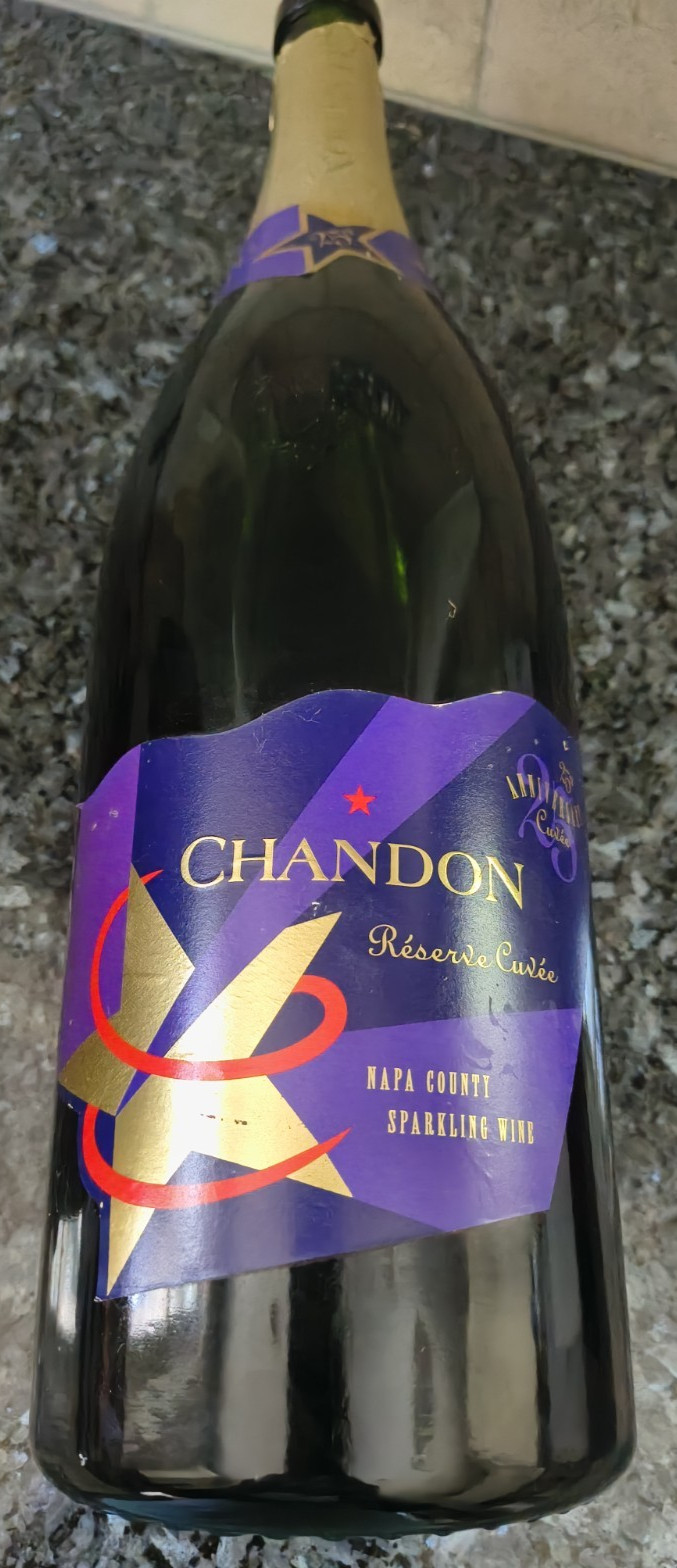 Vintage 1998 CHANDON Napa CA Champagne Reserve Cuvee 25th Anniversary 3Lt Empty