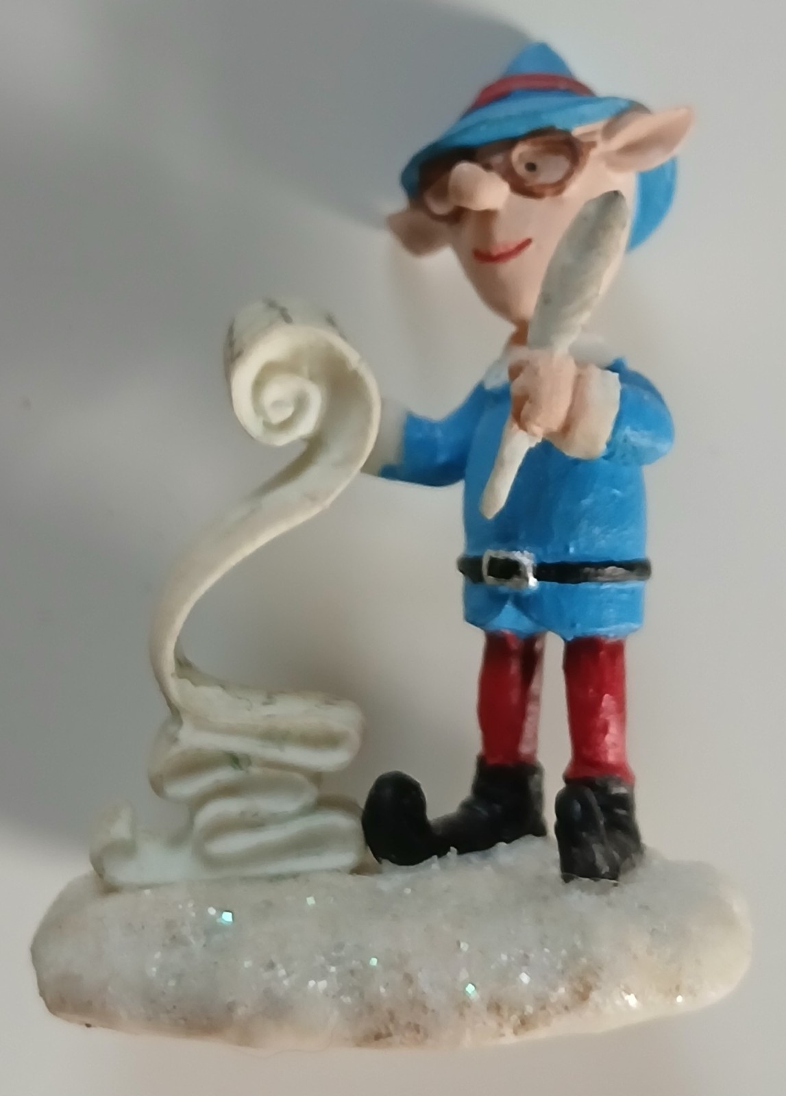 Hawthorne Village Rudolph\'s Christmas Town Elf with Checklist Figurine 2004