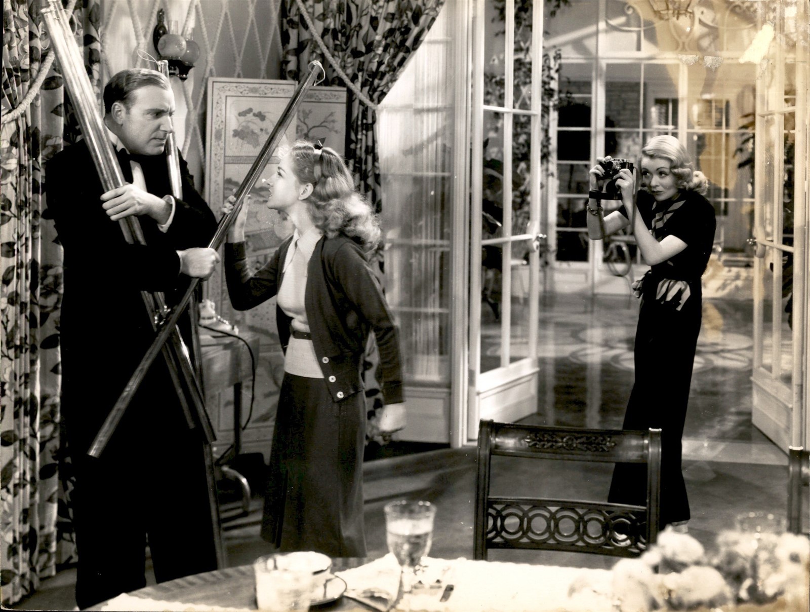 LMPE30 Orig Photo CONSTANCE BENNETT B. GRANVILLE A. MOWBRAY 1938 MERRILY WE LIVE