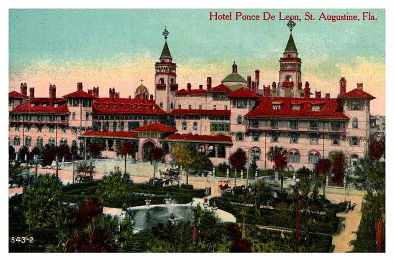 St Augustine FL postcard HOTEL PONCE DE LEON s/06 AP6509 St Augustine FL postcard HOTEL PONCE DE LEON s/06 AP6509