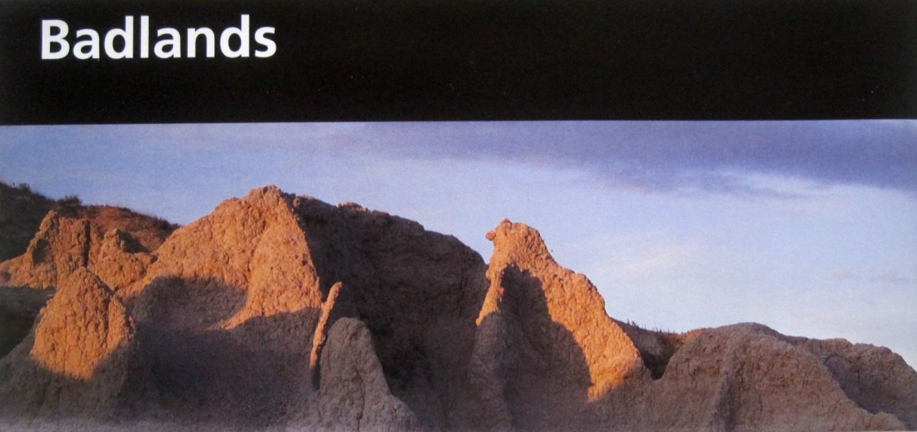 Badlands National Park South Dakota National Park Service Unigrid Brochure Map Badlands National Park South Dakota National Park Service Unigrid Brochure Map