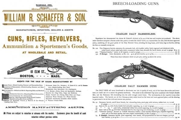 William R. Schaefer c1885, Boston, MA Gun Catalog