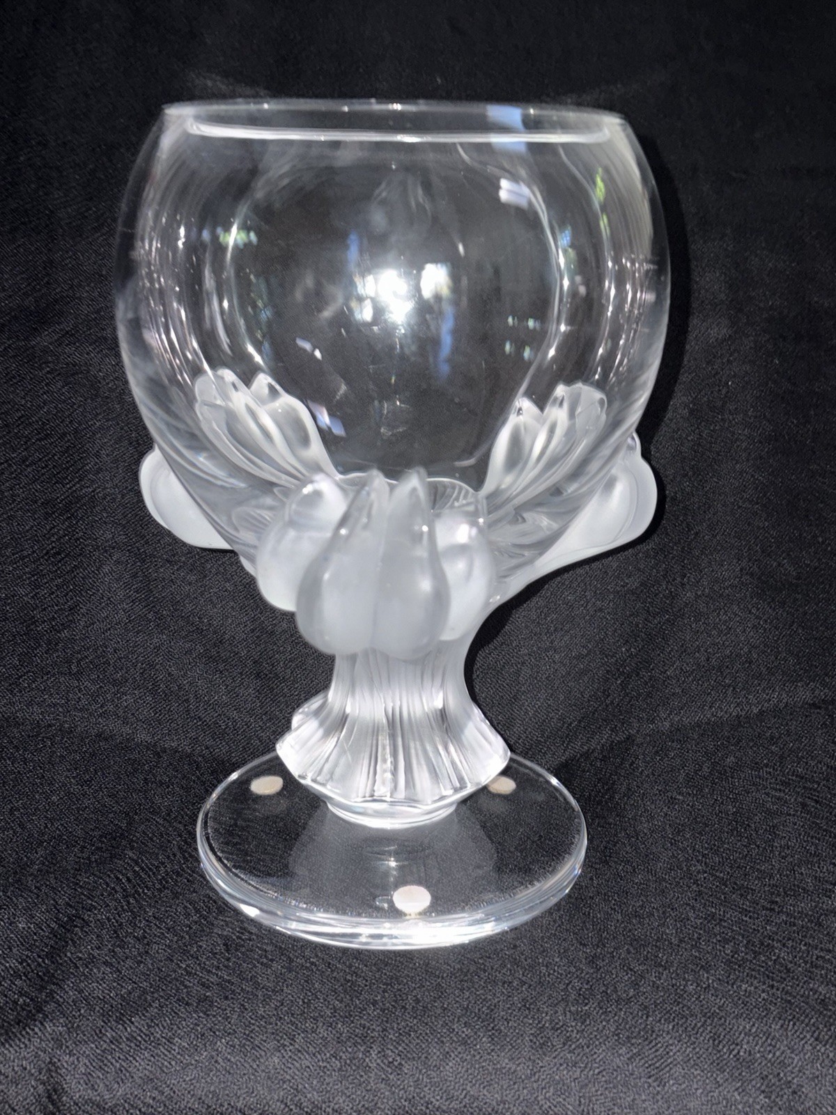 Lalique Bagheera Claw Crystal Bowl Made In France Signed by Artist Excellent