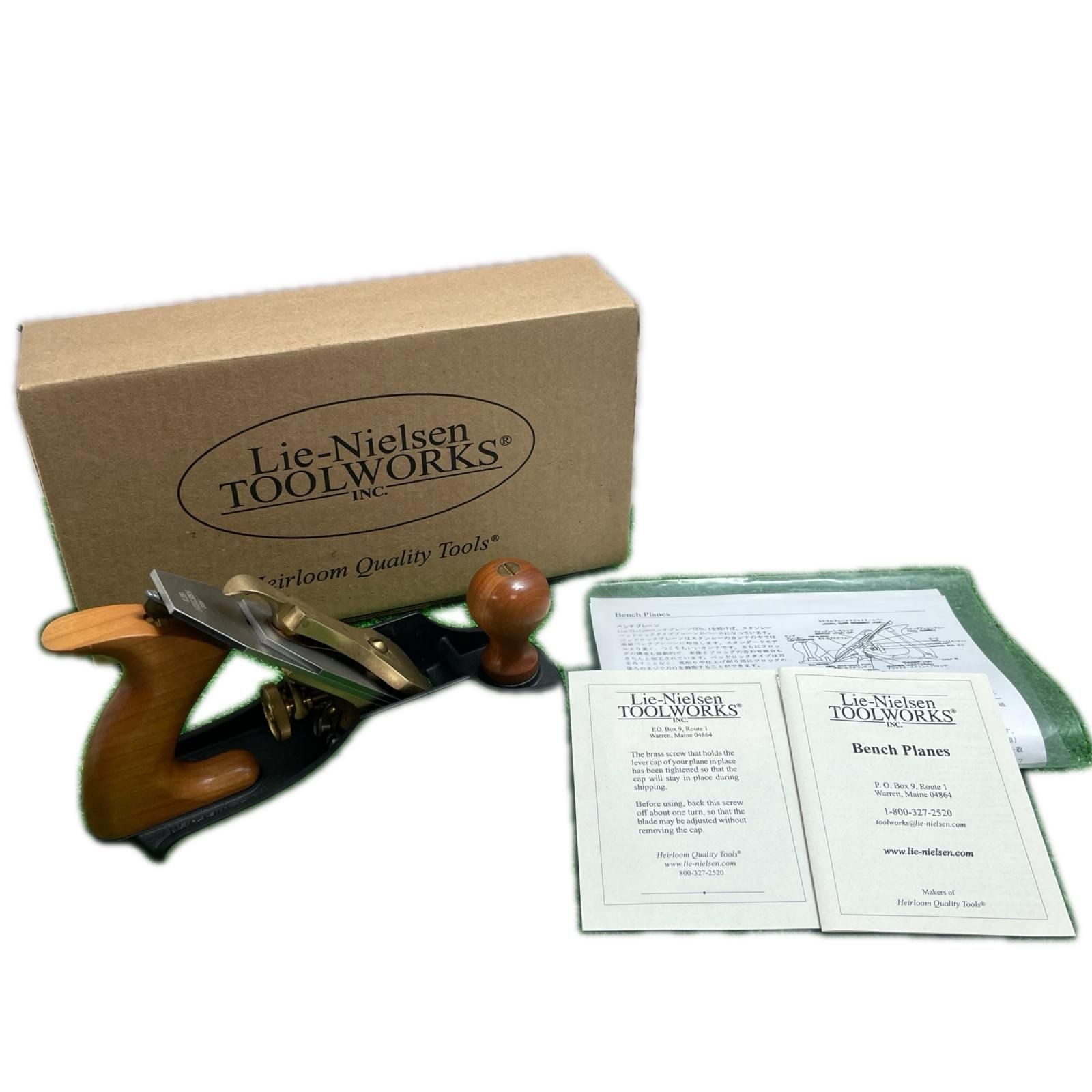 Lie-Nielsen Bench Plane No. 4 Hand Plane With Box Manual Used From Japan