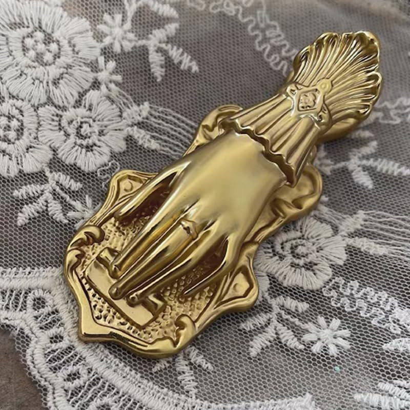 Lady'S Hand Shaped Metal Paper Clip Binder Clips Page Holder Vintage Bullet Junk Lady'S Hand Shaped Metal Paper Clip Binder Clips Page Holder Vintage Bullet Junk