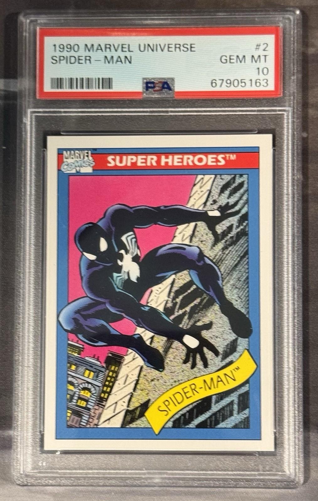 1990 Impel Marvel Universe #2 Spider-Man PSA 10 Gem MT