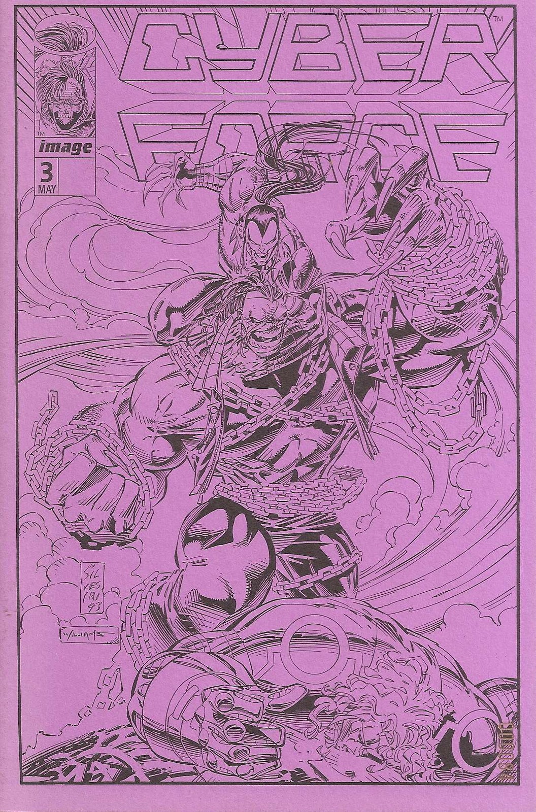 Cyberforce (Vol. 1) Ashcan #3 VF/NM; Image | Pitt - Purple (ltd 3,000) - w/Bag+B