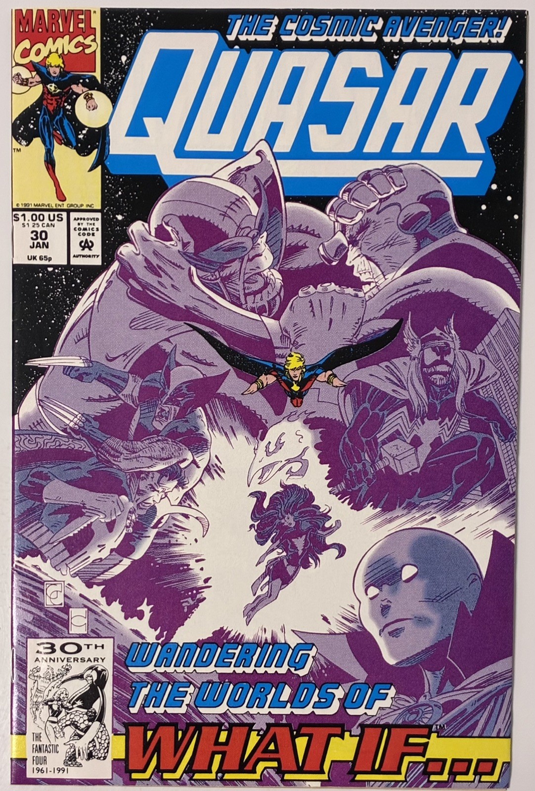 Buy 2 Get 2 Free (CHECK PROMO) Quasar #30 Vol 1 1992 Marvel Comic Book (NM)