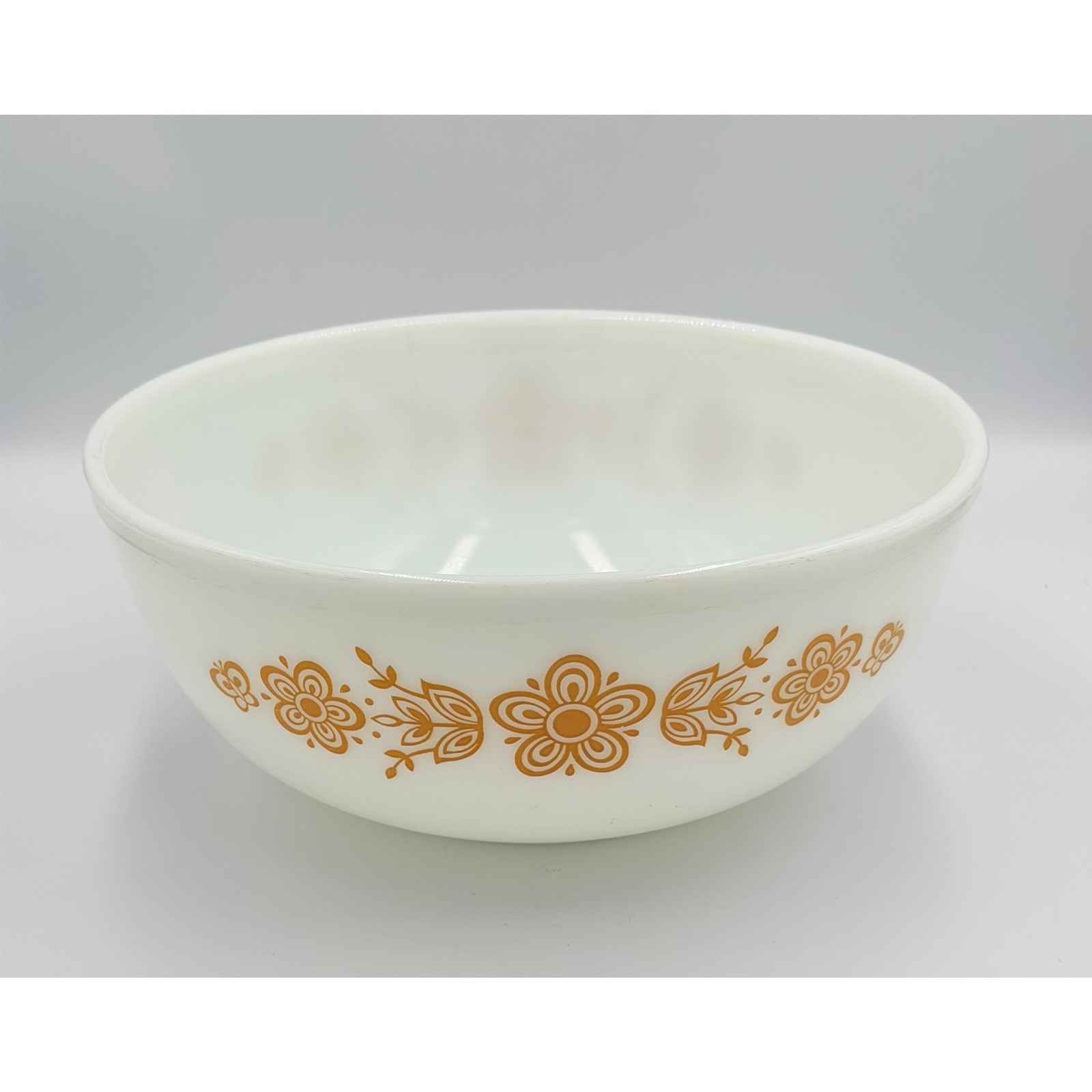 Vintage PYREX Corelle 404 Butterfly Gold Glass Mixing Bowl 10.5\
