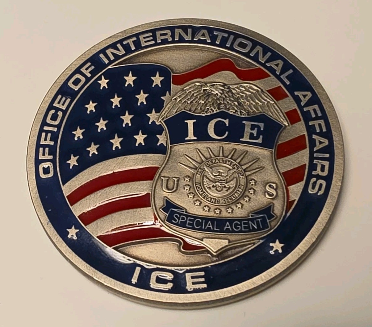 ICE  Office of International Affairs Challenge Coin  International Operations 