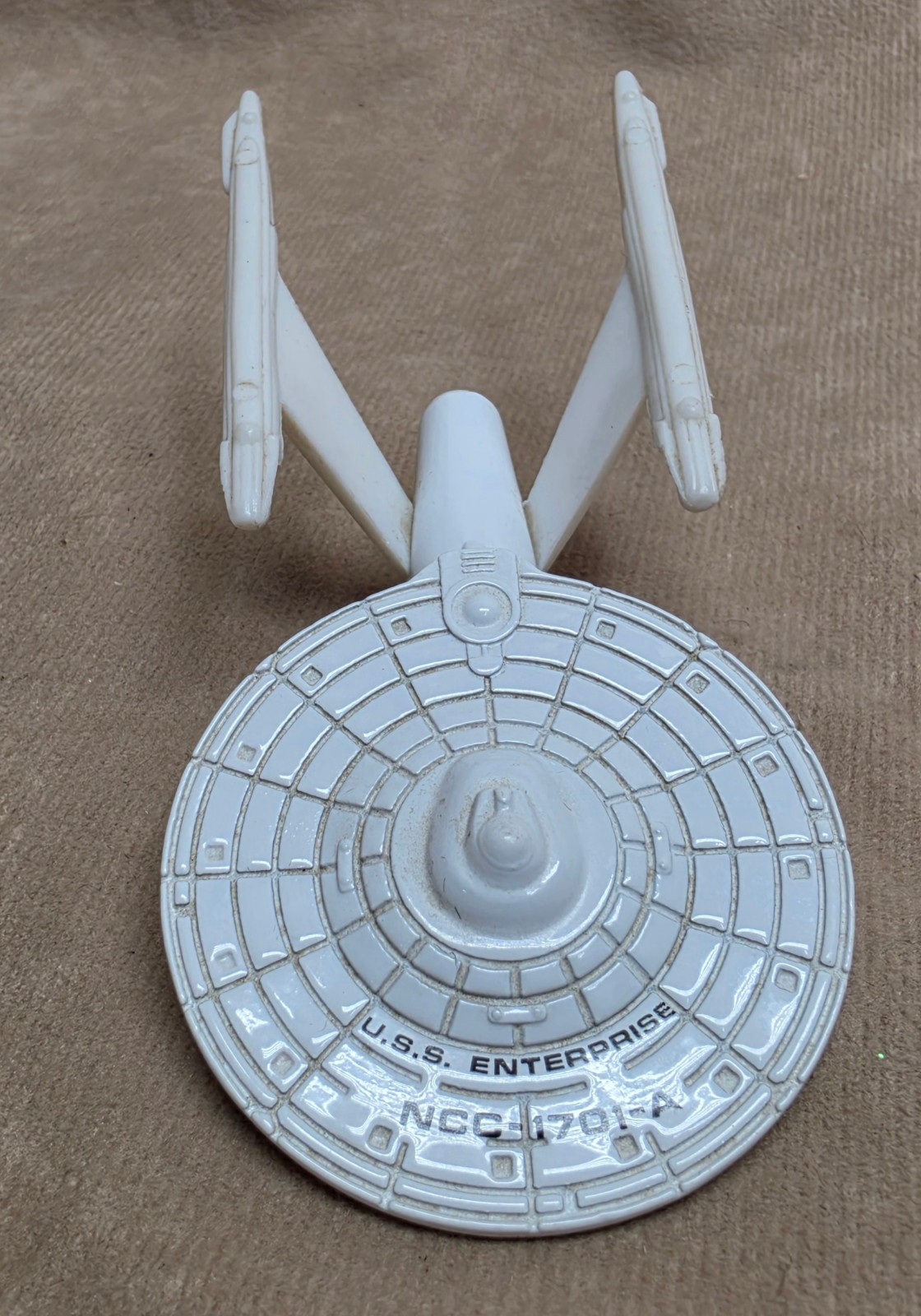 1991 Ertl Die-Cast Metal U.S.S. Enterprise Ship Star Trek From Smithsonian