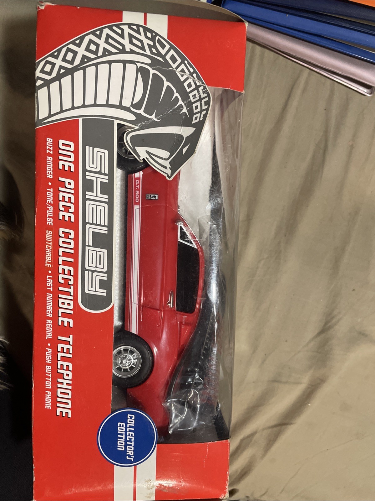 Shelby 2005 One Piece Collectible Red Telephone Vintage Mustang Car Design Shelby 2005 One Piece Collectible Red Telephone Vintage Mustang Car Design
