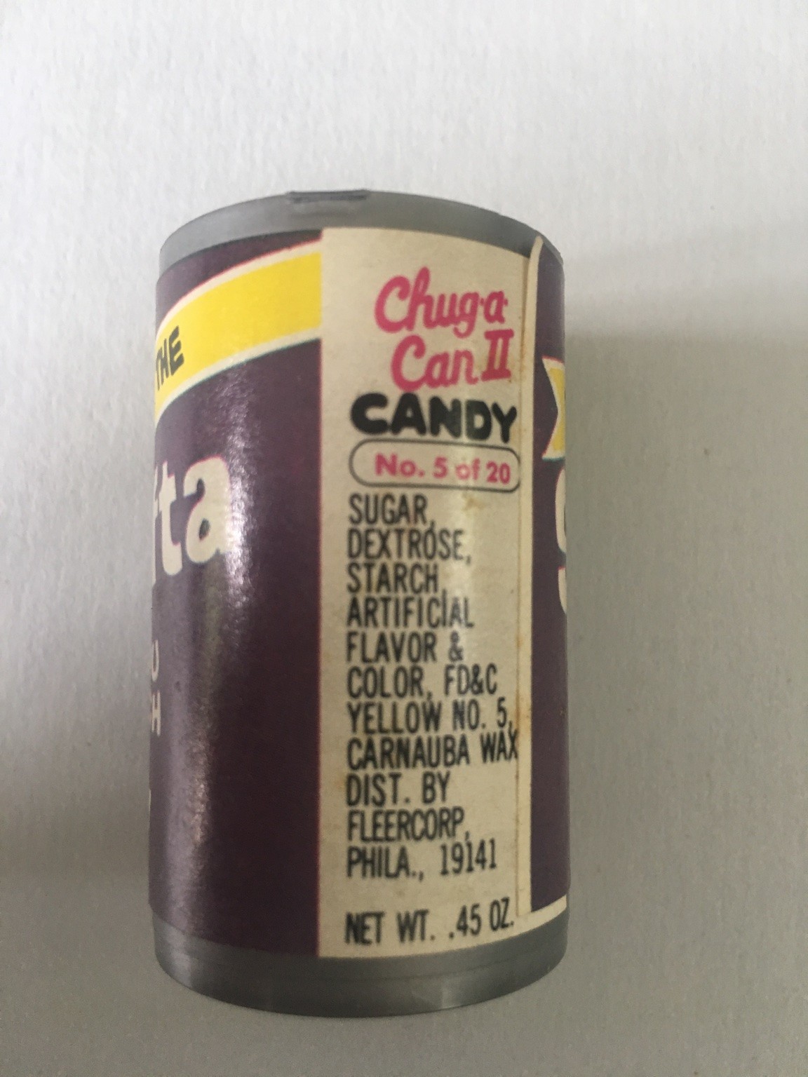 Fleer Chuga Can II Candy No. 5 of 20 Shafta Phila.