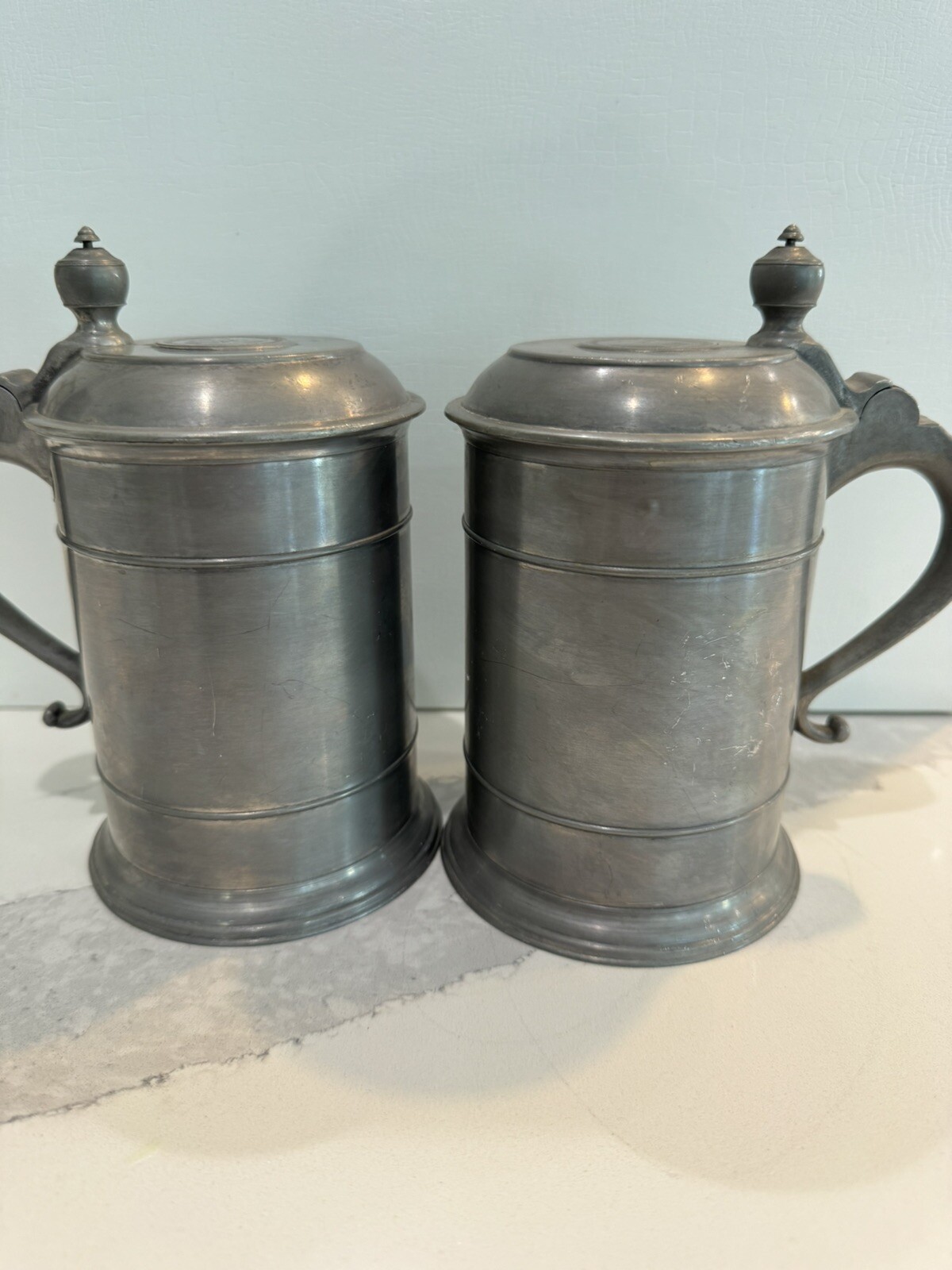 1920 georgivs v dei gra britt omn rex fid def ind imp tankard Set Of 2