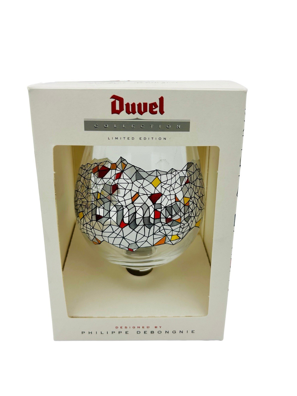 Duvel Philippe Debongnie 33cl Belgian Beer Glass Boxed Collectors Edition