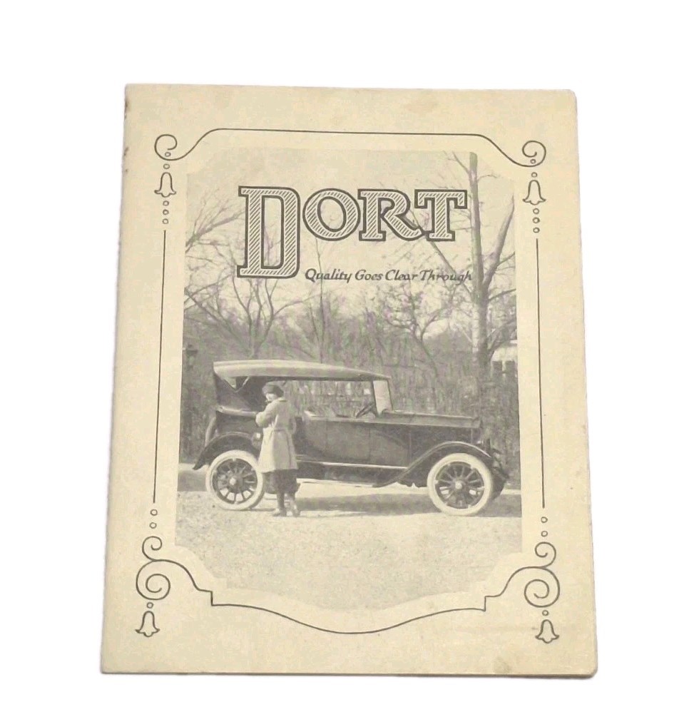 Dort Motor Car Company Flint Michigan Early 1900\'s Price Guide Brochure Fold Out