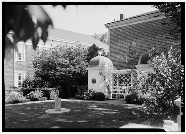 Photo:Nantucket MA 1969 Garden With Pavilions Main Street Residence