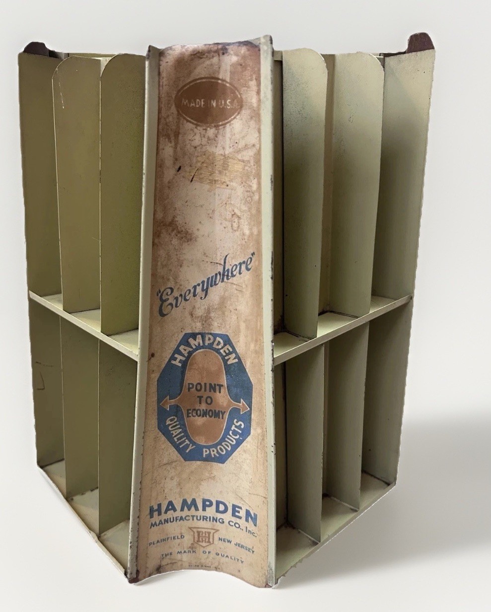 Vintage Hampden Brand Lithograph Tin Store Display 1920s