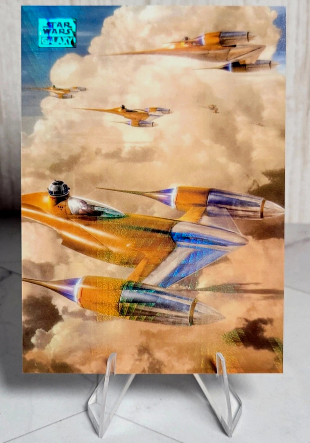 2025 Topps Chrome Star Wars Galaxy N-1 Starfighters #79 Prism Refractor 71/75