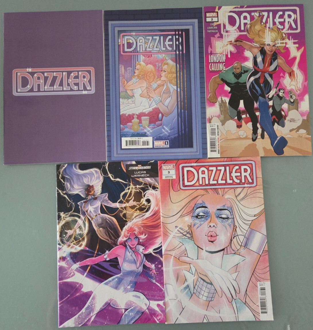 DAZZLER #1 2 3 (2024) MARVEL COMICS BONUS VARIANT COVERS #1 & 2 5 TOTAL