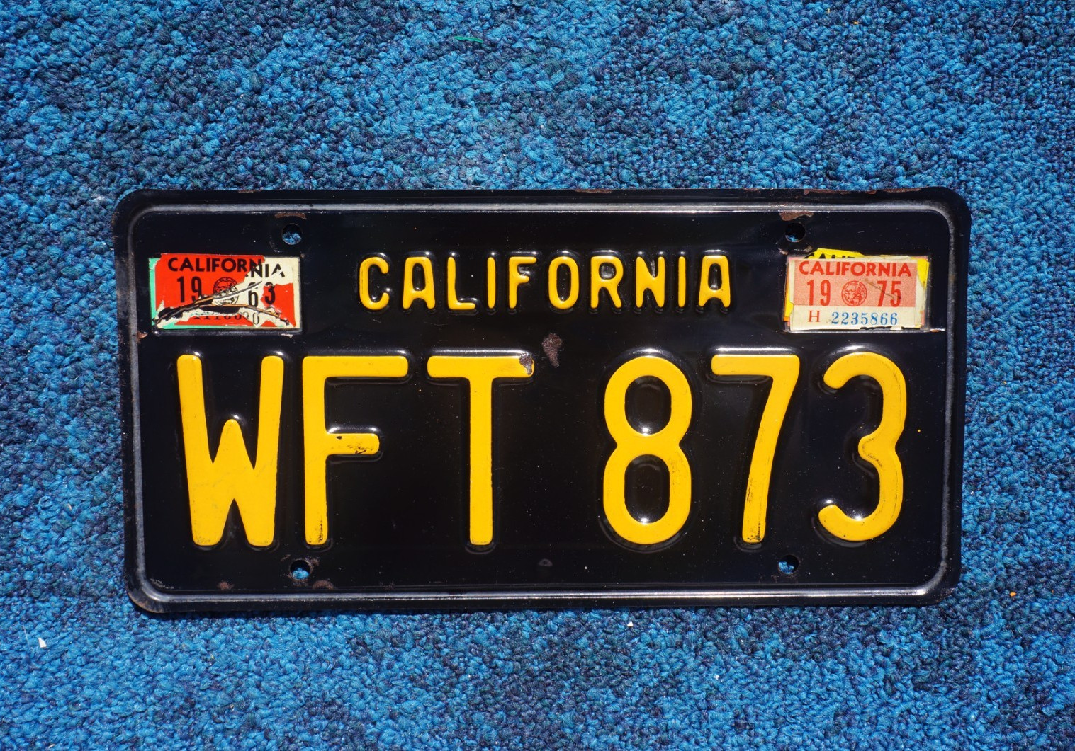 1960s 1970s CALIFORNIA License Plate