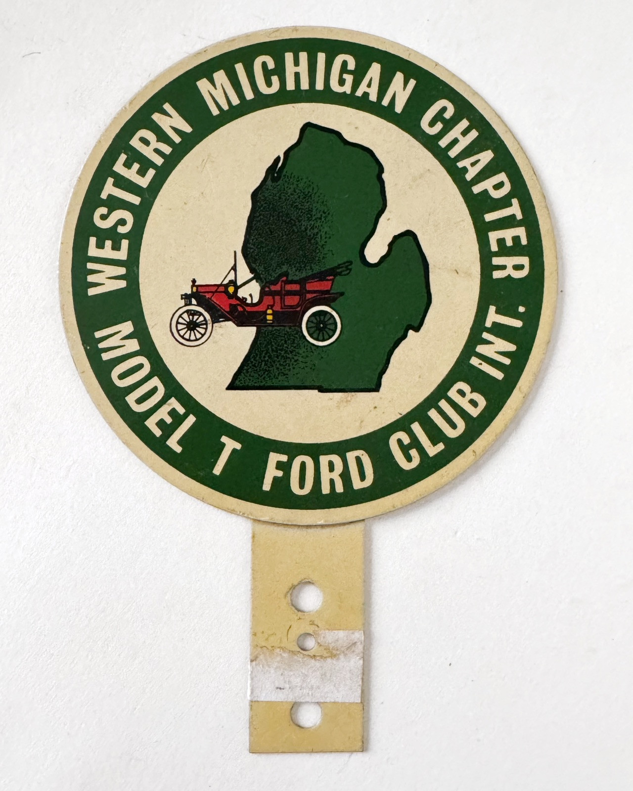 Western Michigan CHAPTER - FORD  MODEL  T  CLUB - LICENSE  PLATE  TOPPER