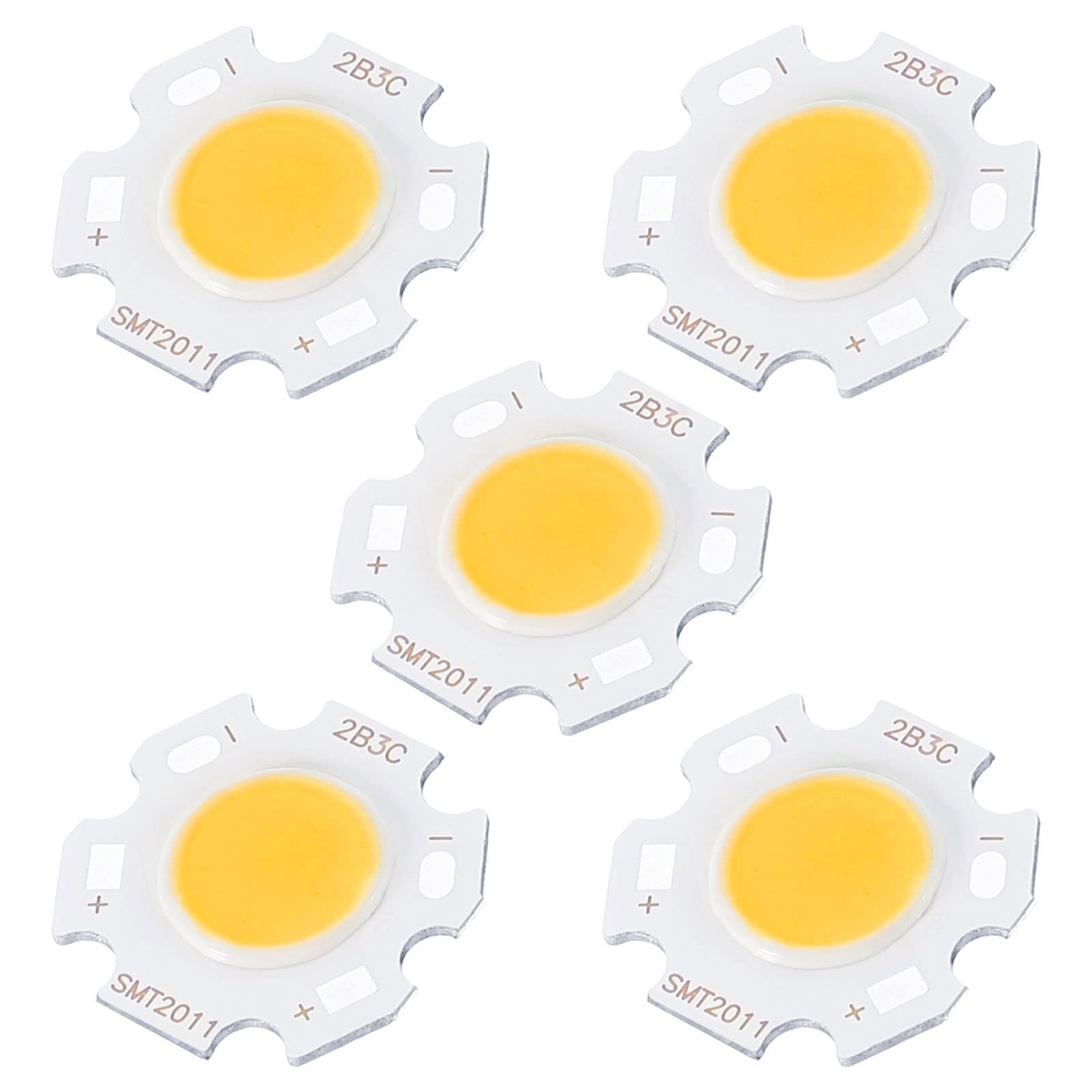 MECCANIXITY COB LED Light Chip Beads 20mm 3W 260mA Energy Saving Warm White MECCANIXITY COB LED Light Chip Beads 20mm 3W 260mA Energy Saving Warm White