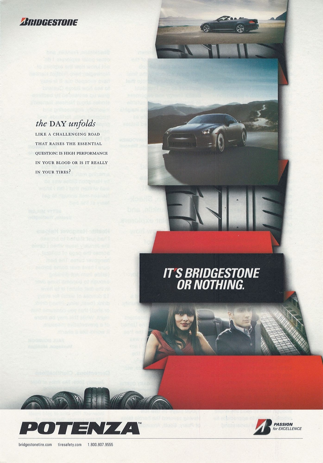 2005 Bridgestone Potenza Tire Full Page Print Ad Original u