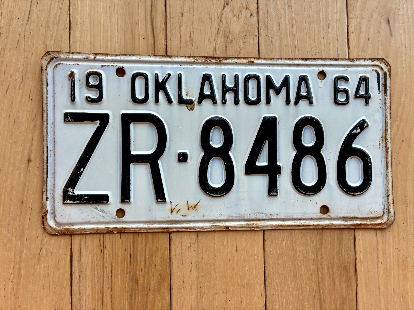 1964 Oklahoma License Plate 1964 Oklahoma License Plate