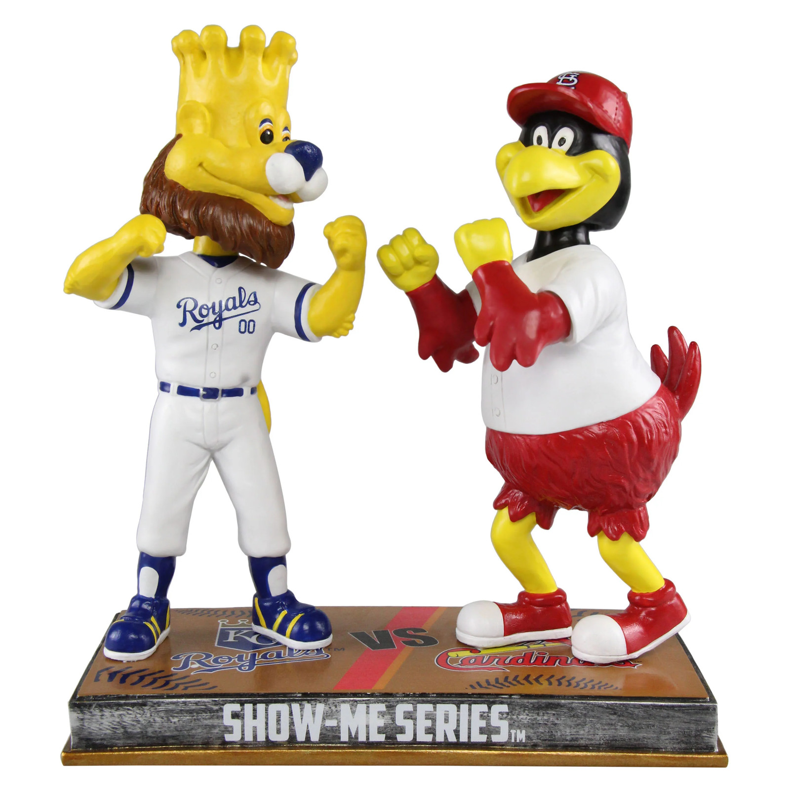 MLB St. Louis Cardinals Kansas City Royals - Fredbird Slugger Rivalry Bobblehead MLB St. Louis Cardinals Kansas City Royals - Fredbird Slugger Rivalry Bobblehead