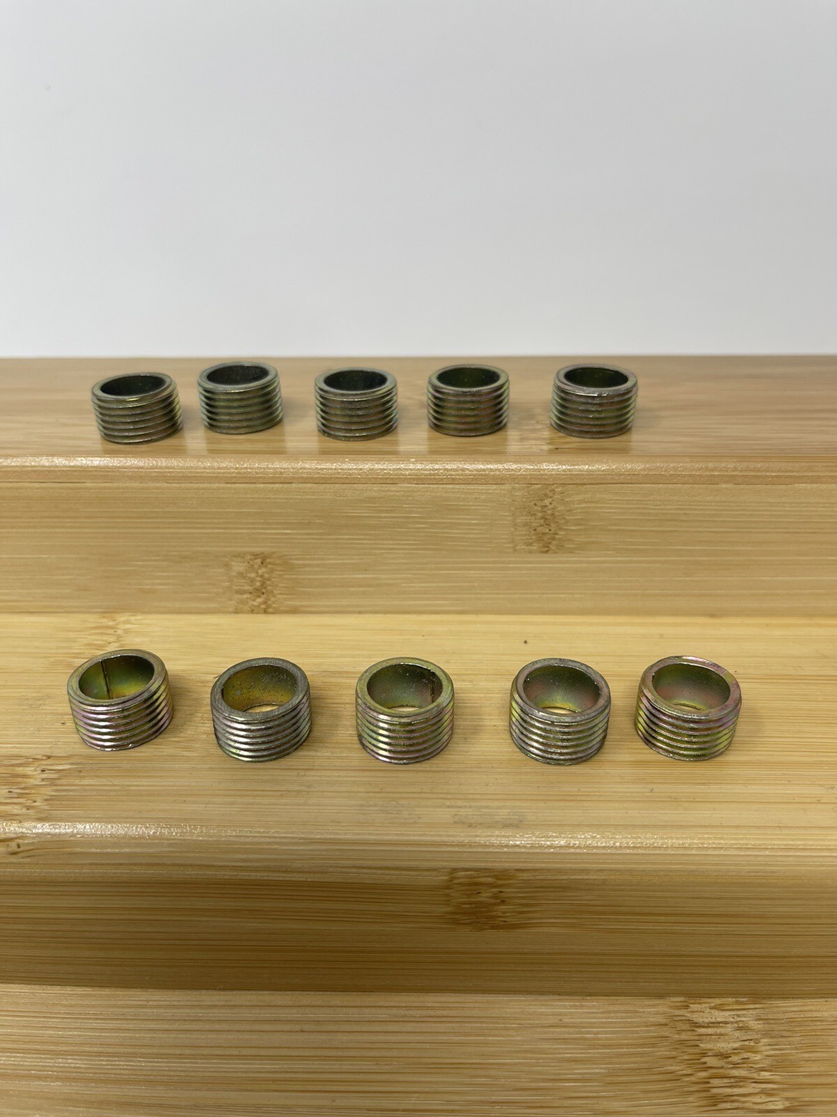 10x Metal Tobacco Pipe Threaded Connector - 5/8