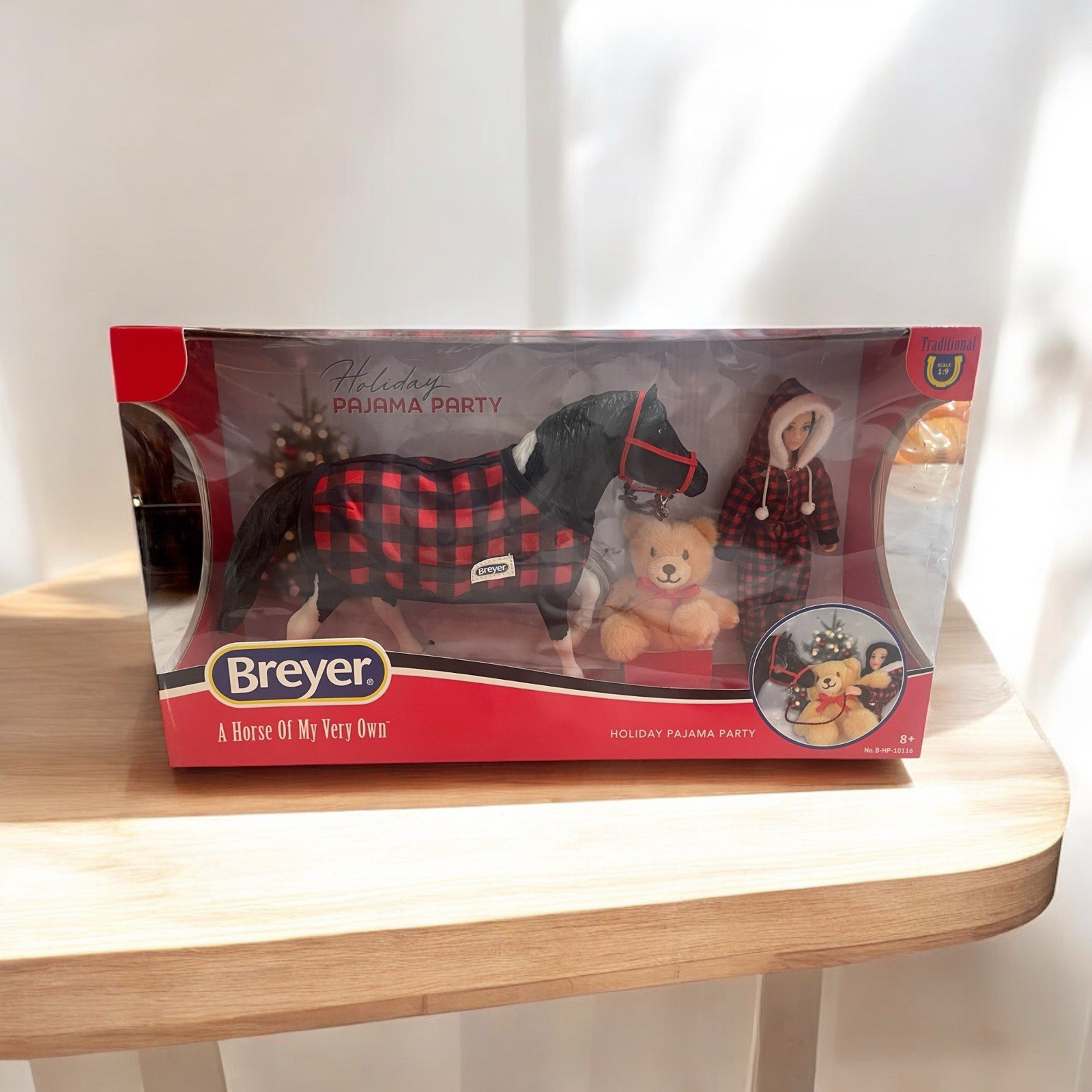 Breyer Horses 2024 #B-HP-10116 Holiday Pajama Party Playset DAMAGED BOX