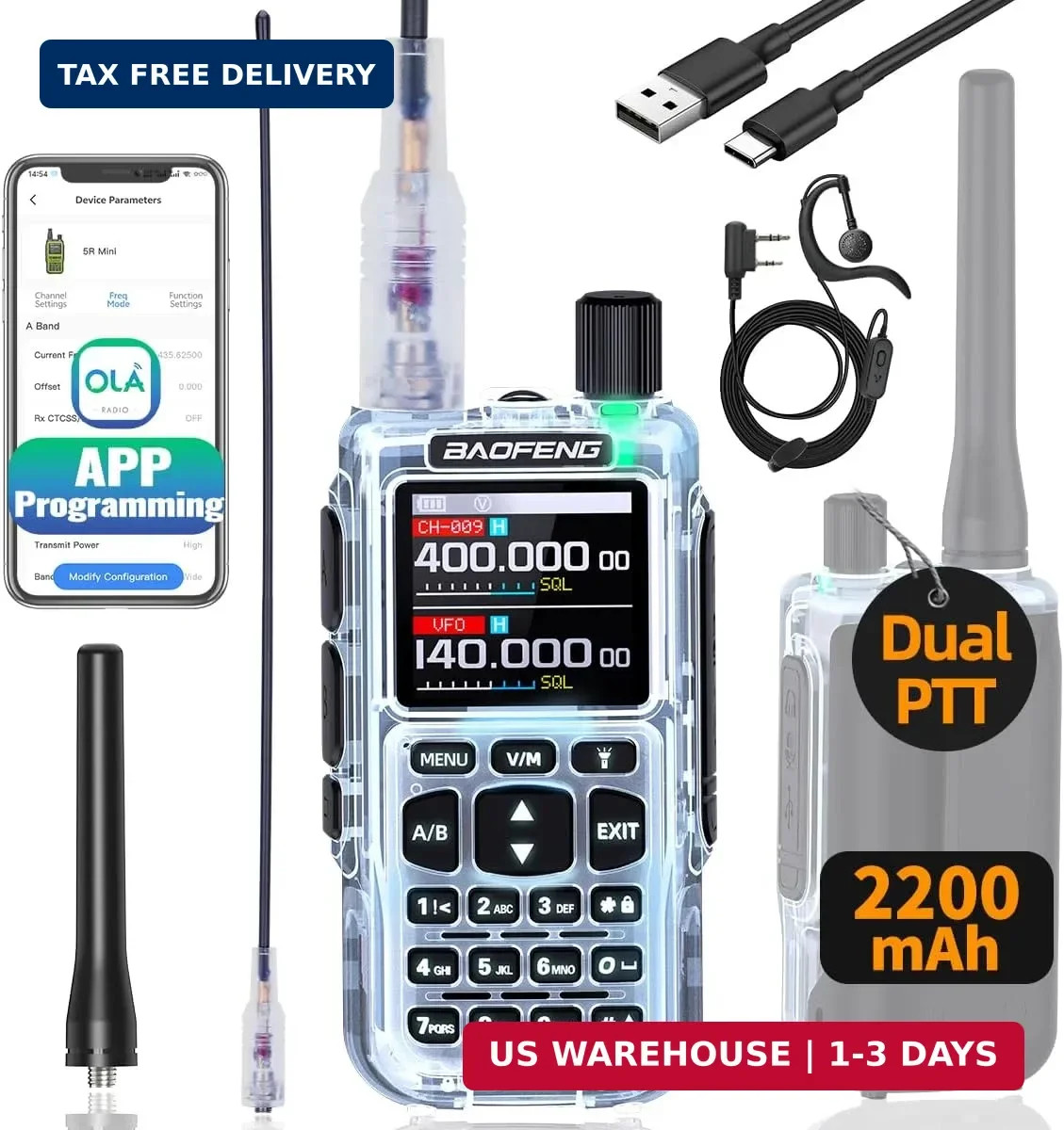 Radio UV-5R Mini Ham Radio Long Range Two Way Radio NOAA Weather Radio Radio UV-5R Mini Ham Radio Long Range Two Way Radio NOAA Weather Radio