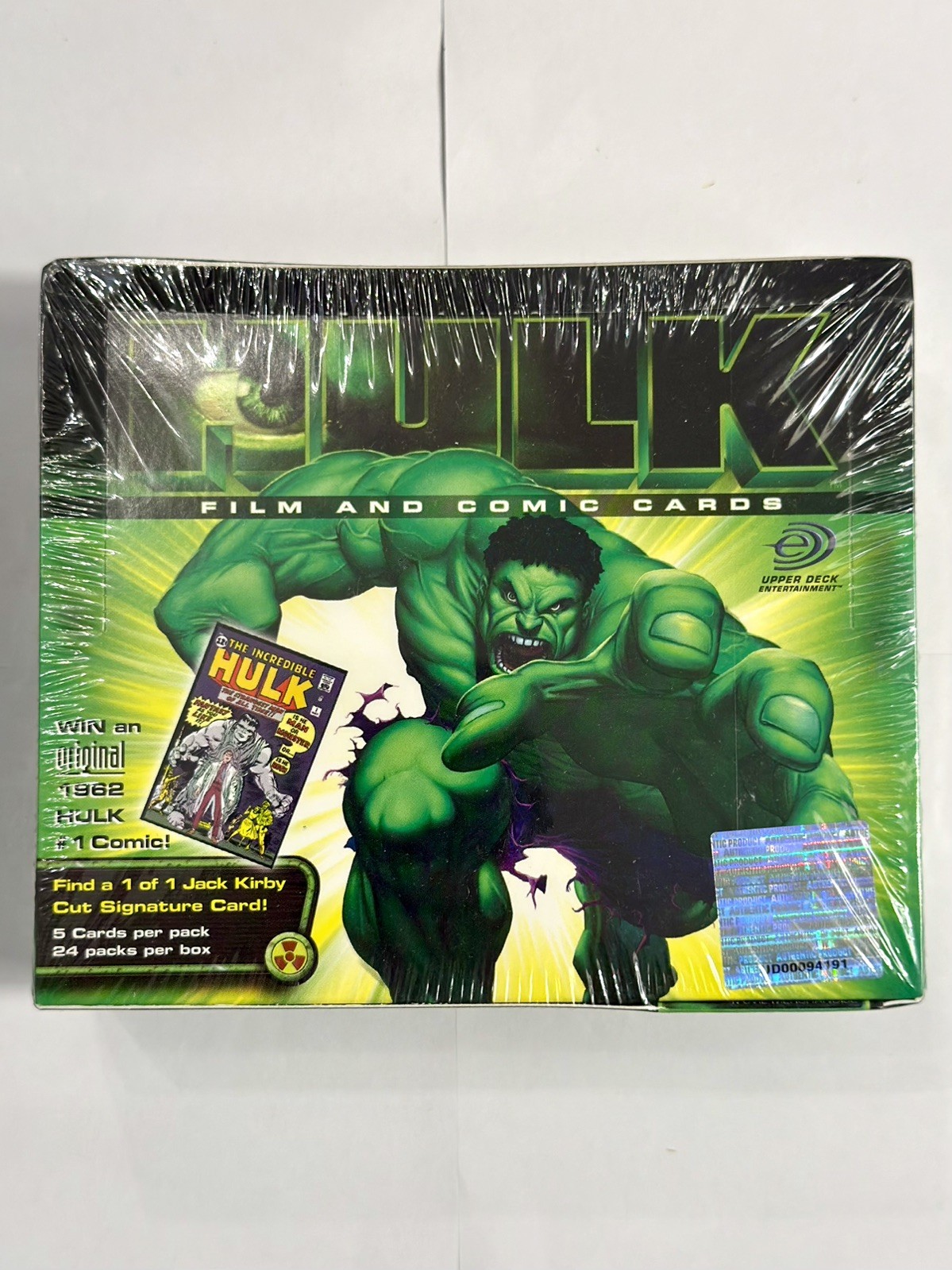2003 Marvel Incredible Hulk Factory Sealed Trading Card Box 24 Packs Upper Deck