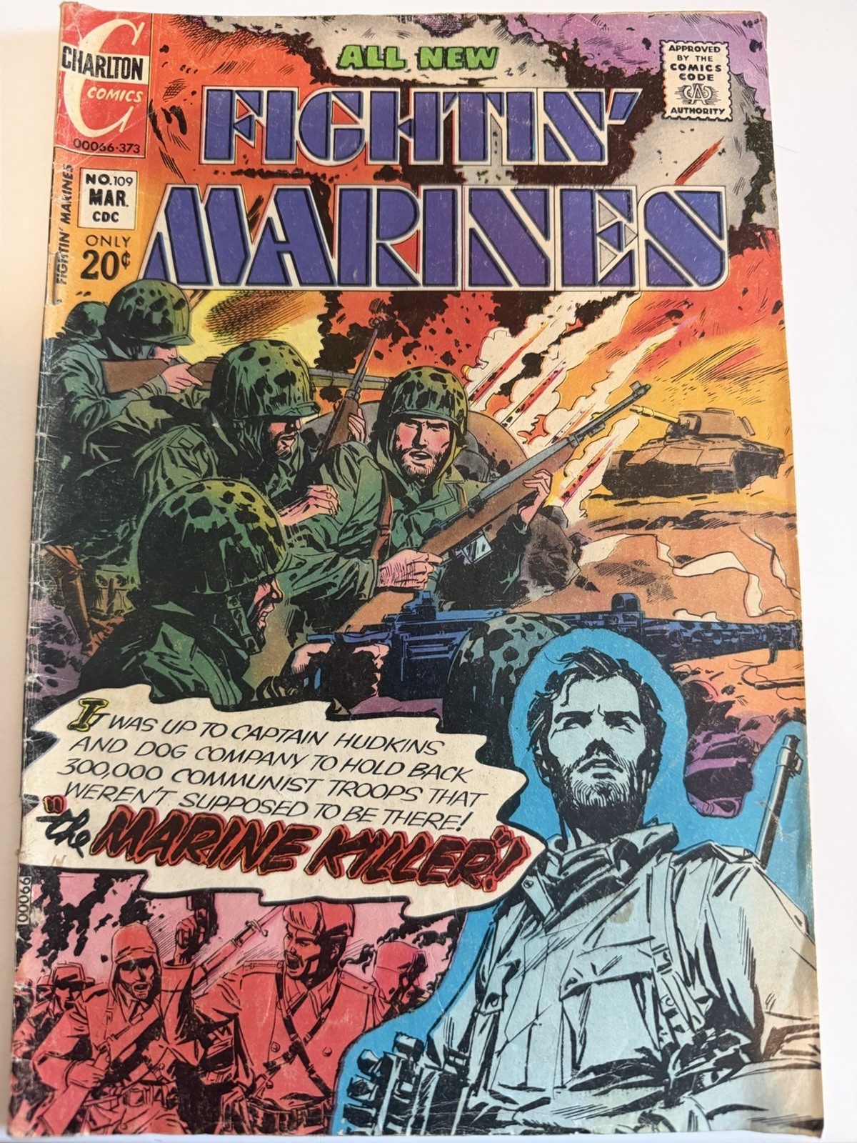 Charlton Fightin Marines Early Run 4-Book Lot 20c Vintage War
