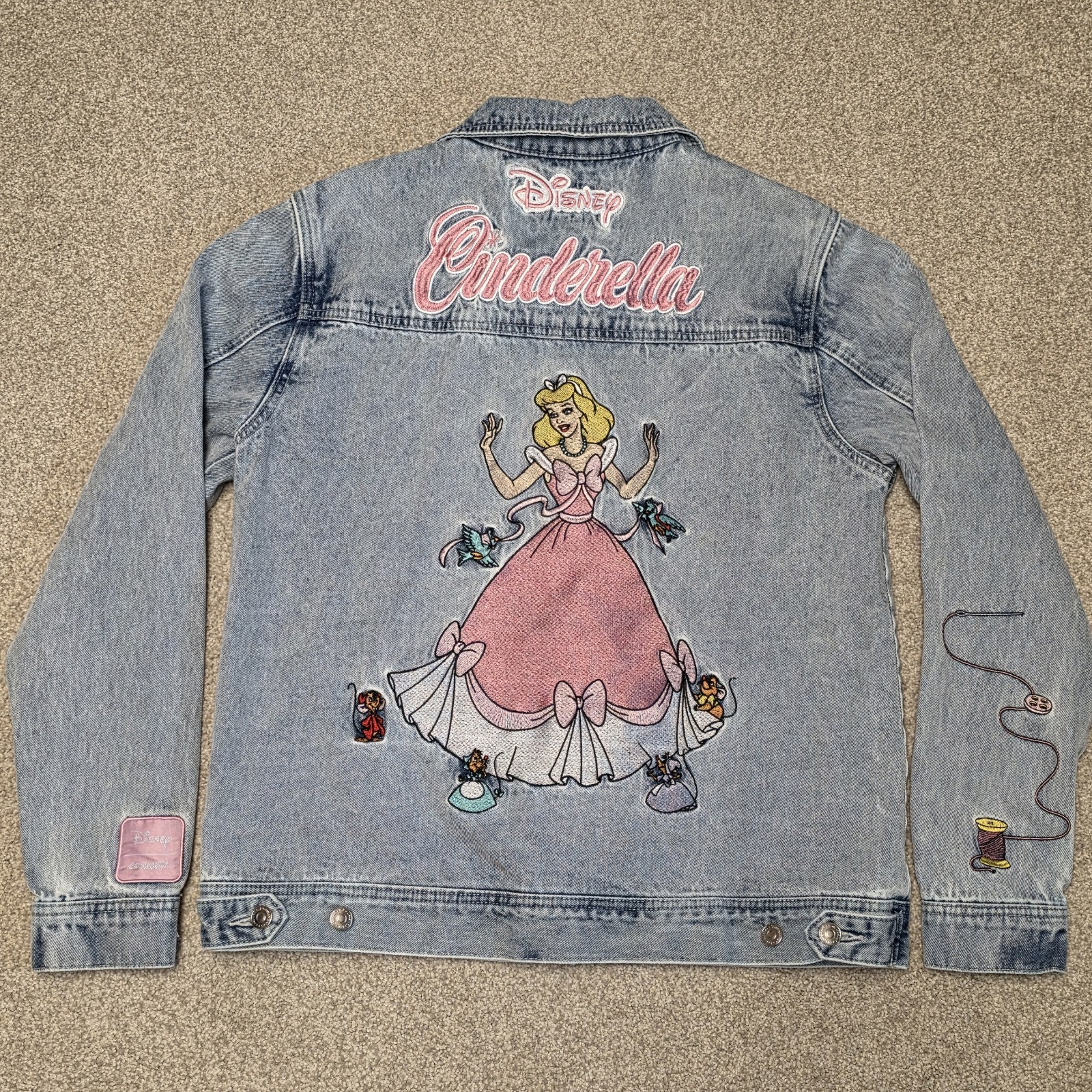 Cinderella 75th Anniversary Denim Jacket for Women by Cakeworthy LARGE Disney Cinderella 75th Anniversary Denim Jacket for Women by Cakeworthy LARGE Disney