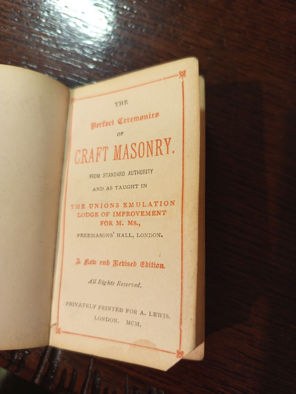 1900 The Perfect Ceremonies of Craft Masonry   Freemasonry masonic/550